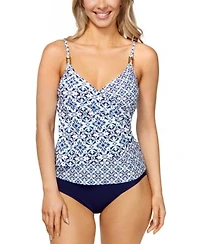 Island Escape Womens Paradise Underwire Tankini Top Tummy Control Bottoms Exclusively At Macys