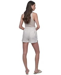 Dkny Jeans Women's High-Rise Dolphin-Hem Shorts - Ivy