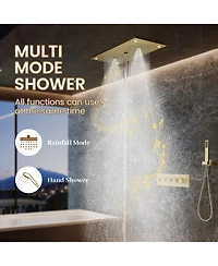 Casainc Ceiling-Mounted Thermostatic Shower System With Handheld