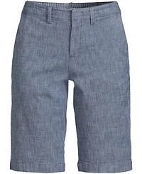 Lands' End Plus Size Classic 12" Chambray Shorts