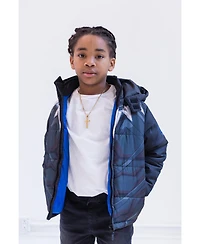 Avengers Boys Marvel The Hulk Zip Up Winter Coat Puffer Jacket