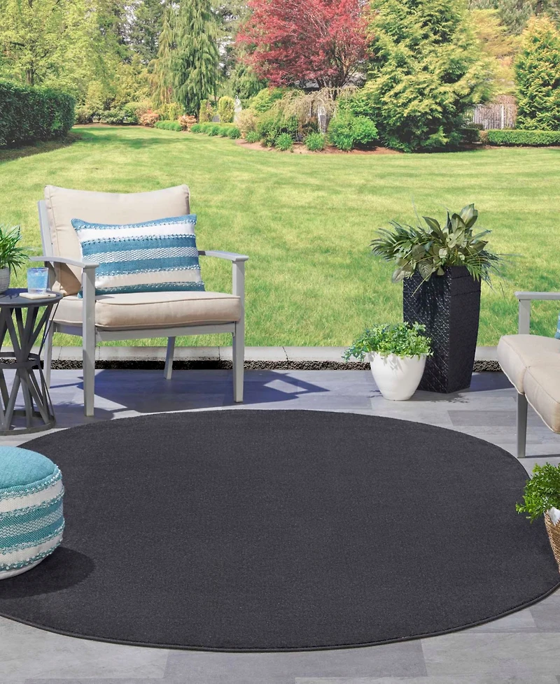 Nourison Home Nourison Essentials NRE01 6'x6' Round Outdoor Area Rug