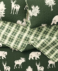 Linery & Co. Deer & Trees Microfiber Quilt Set with Shams