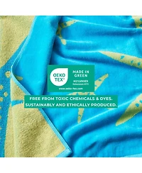 Linery & Co. 100% Cotton Jacquard 2 Pack Summer Beach Towels, 30" x 60"