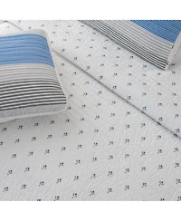 Linery & Co. Striped Microfiber Quilt Set With Shams