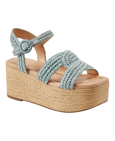 Marc Fisher Ltd Women's Payley Woven High Platform Wedge Sandals