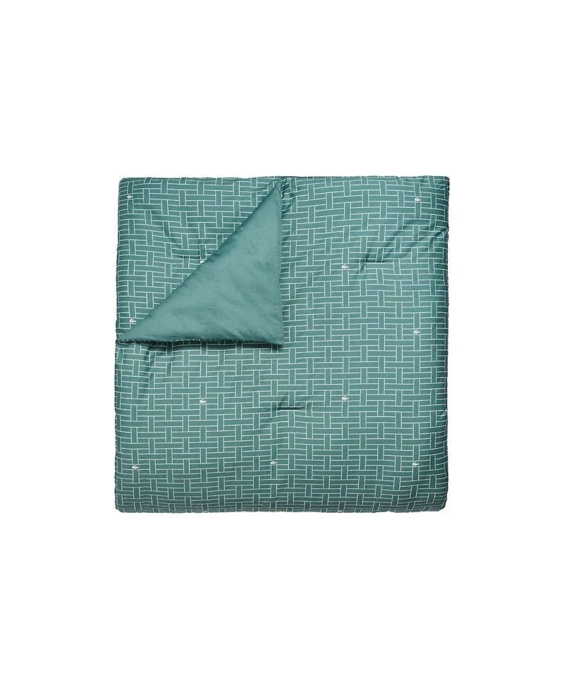 Lacoste Home Heritage Geo Cotton 3-Pc. Comforter Set