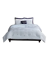 Lacoste Home Pinstripe Croc Cotton 3-Pc. Comforter Set, Full/Queen