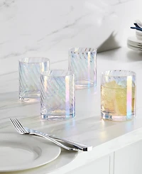 Lenox Tuscany Classics Iridescent Double Old Fashioned Glasses, Set of 4