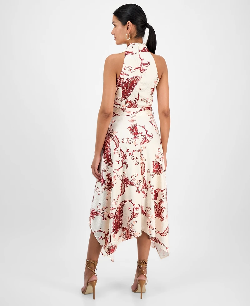 Rachel Roy Women's Lary Floral Asymmetric-Hem Halter Dress