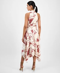 Rachel Roy Women's Lary Floral Asymmetric-Hem Halter Dress