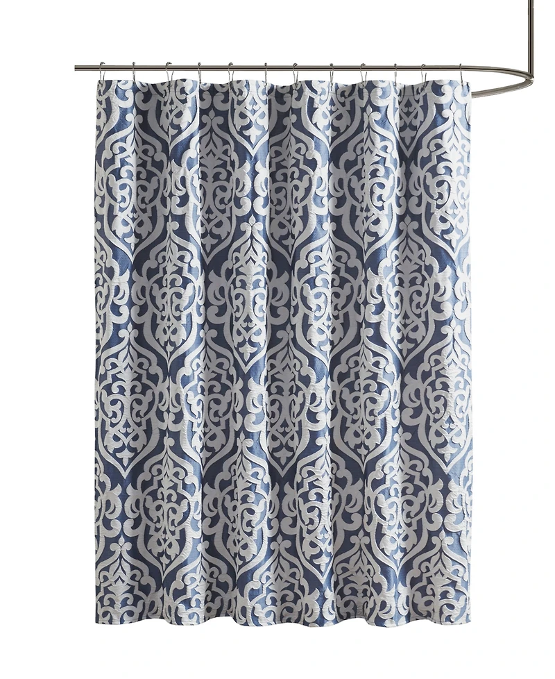 Madison Park Odette Jacquard Shower Curtain, 72" x
