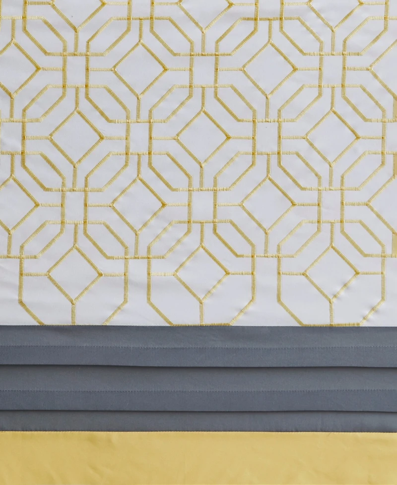 510 Design Donnell Embroidered Shower Curtain, 72" x 72"