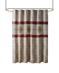Madison Park Donovan Embroidered Shower Curtain, 72" x 72"