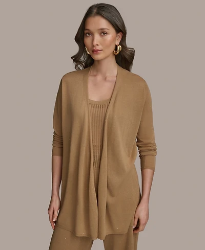Donna Karan New York Women's Open-Front Cardigan Sweater