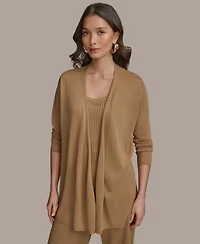 Donna Karan New York Women's Open-Front Cardigan Sweater