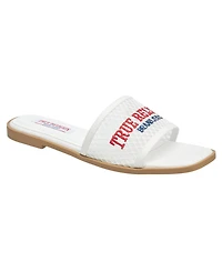 True Religion Brat Mesh Slip on Sandal