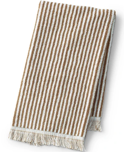 Lands' End Cotton Yarn-dyed Stripe Hand Towel