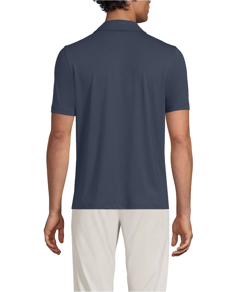 Lands' End Men's Short Sleeve Performance Snap Polo