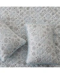 Linery & Co. Snowflake Microfiber Quilt Set with Shams