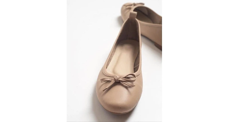 Florence Leather Ballerina Flats