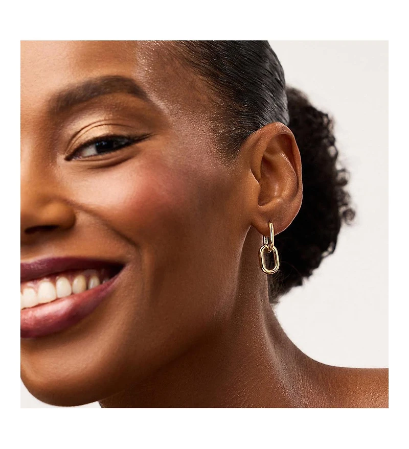 Ana Luisa Gold Drop Earrings - Rox Mini Double