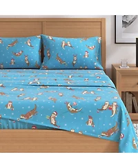 Linery & Co. 100% Turkish Cotton Winter Flannel Sheet Set