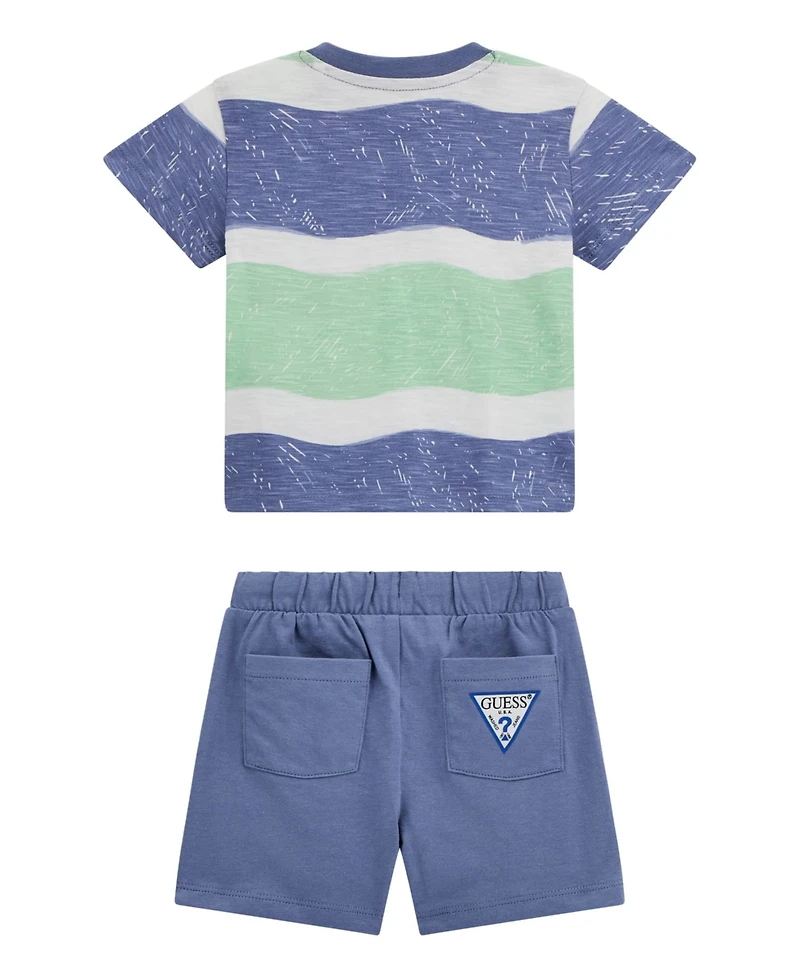 Guess Baby Boys 2-Piece T-Shirt and Active Shorts Set