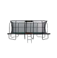 Jumpking Pro-Series Rectangular Trampoline 10ft x 18ft - Double the Springs, Patented V-shaped Spring Arrangement, Comfort Weave Jumping Surface