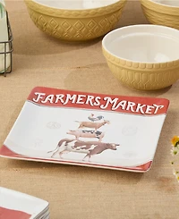Certified International Vintage Farm Square Platter
