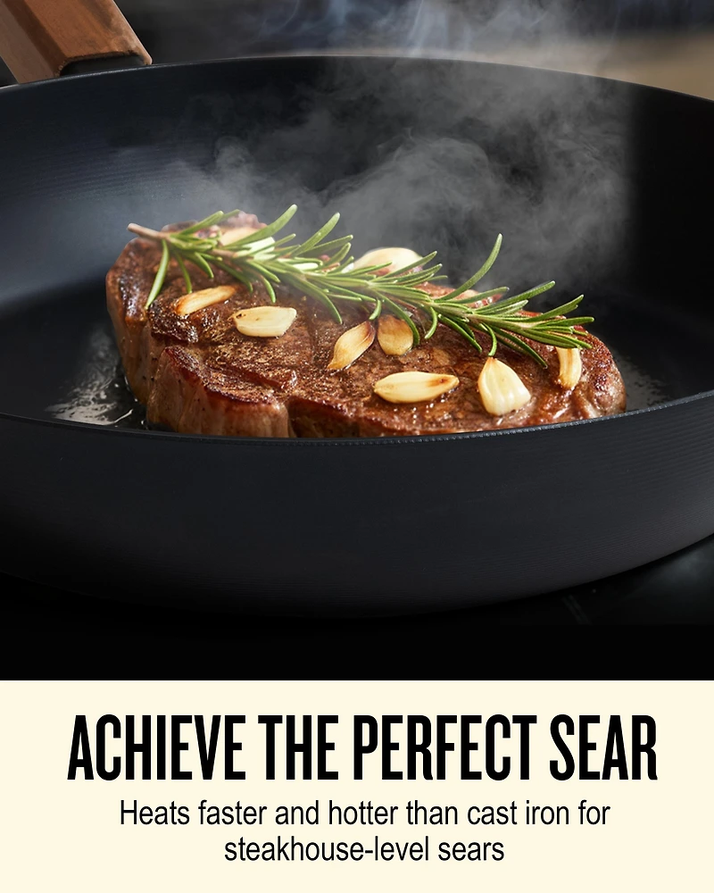 Alva Forest 8” & 11” Carbon Steel Frying Pan Set