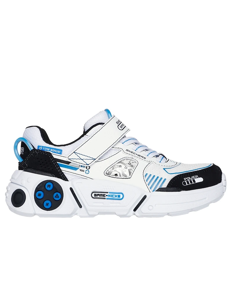 Skechers Little Boys Game Kicks: Gametronix 2.0 Fastening Strap Casual Sneakers from Finish Line