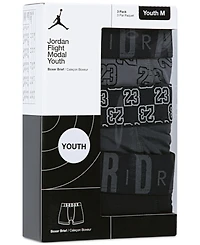 Jordan Big Boys 23 Monogram Boxer Briefs, 3 Pack