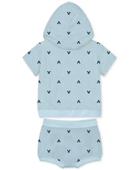Disney Baby Boys Mickey Mouse Terry Hoodie & Shorts, 2 Piece Set