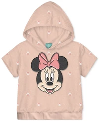 Disney Baby Girls Minnie Mouse Terry Hoodie & Shorts, 2 Piece Set