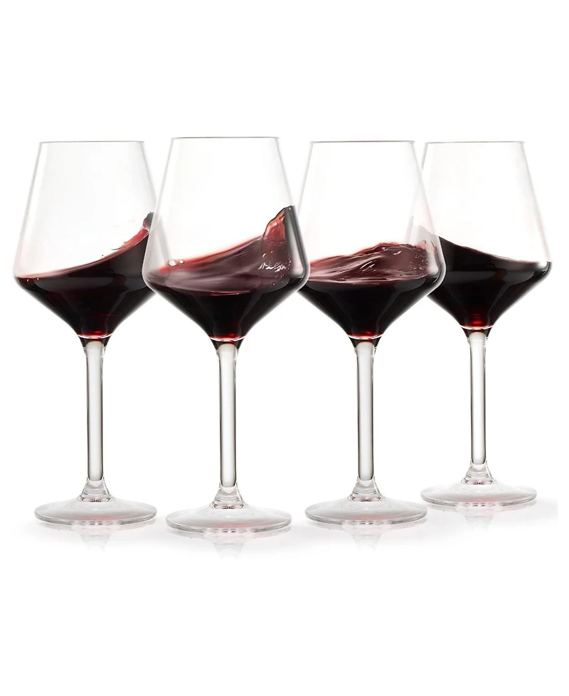 The Wine Savant European Stemmed Wine Glasses, Set of 4