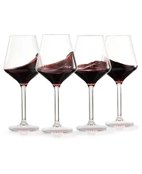 The Wine Savant European Stemmed Wine Glasses, Set of 4