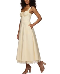 Alex & Sophia Juniors' Ruched-Front Midi Dress