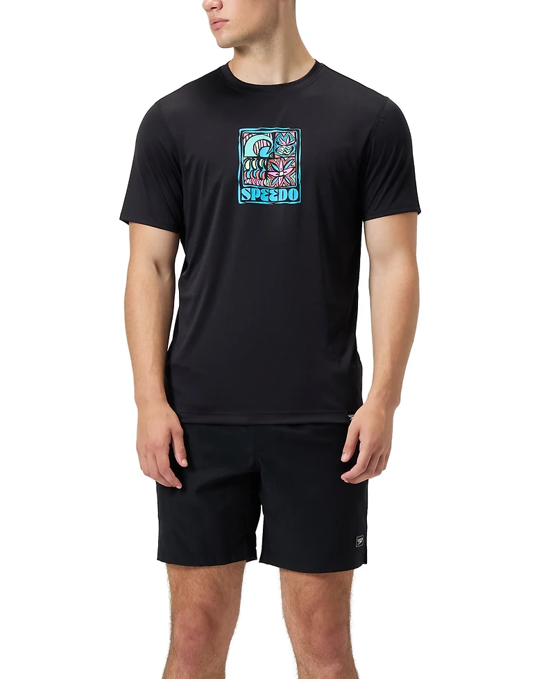 Speedo Men's Short Sleeve Performance Graphic T-Shirt