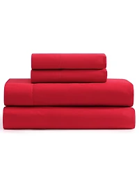 Tommy Hilfiger Solid 200-Thread Count Cotton Percale -Pc. Sheet Set