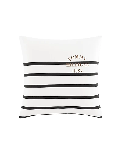 Tommy Hilfiger Placement Stripe Knitted Square Pillow, 20" X 20"