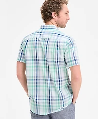 Club Room Men's Woven Plaid Shirt