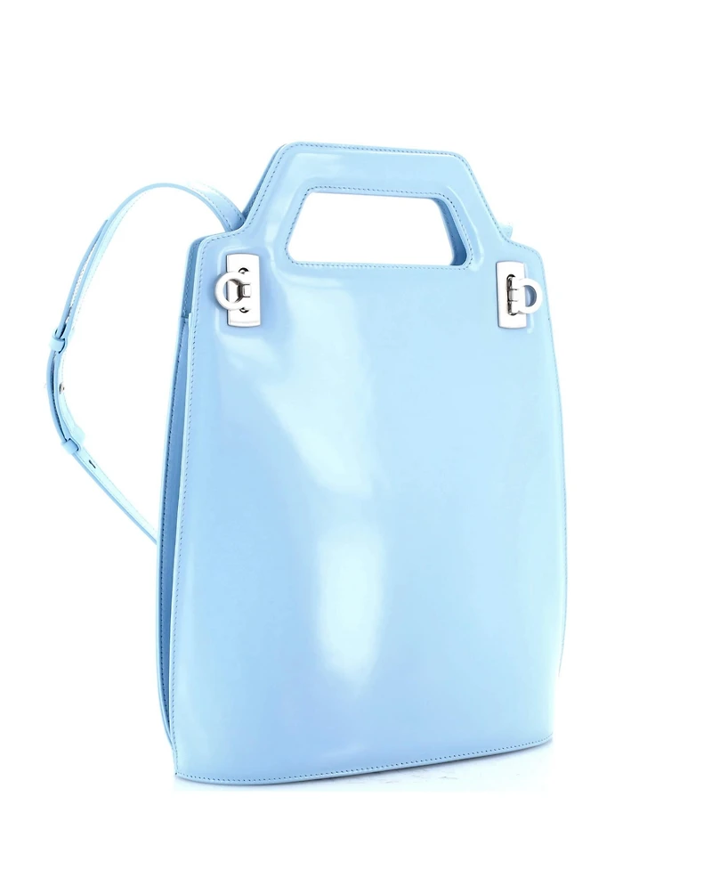 Pre-Owned Salvatore Ferragamo Tall Wanda Top Handle Shoulder Bag Leather