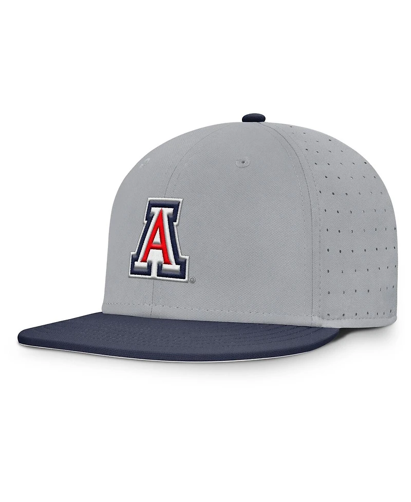 Nike Men's Gray Arizona Wildcats On-Field Dugout True Performance Fitted Hat