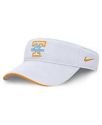 Nike Men's and Women's White Tennessee Volunteers 2025 Dugout Softball Ace Performance Adjustable Visor Hat