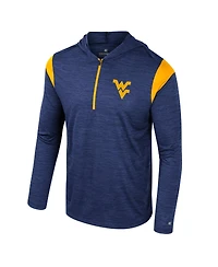Colosseum Men's Navy West Virginia Mountaineers Dozer Half-Zip Windshirt