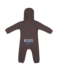 Colosseum Baby Boys and Girls Charcoal Kentucky Wildcats Zando-Zan Waffle Full-Snap Hooded Romper