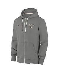 Nike Men's Charcoal San Diego Padres Authentic Collection Travel Performance Full-Zip Hoodie