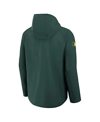 Nike Men's Green Athletics Authentic Collection Raglan Performance Full-Zip Jacket
