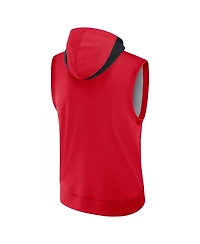Nike Men's Red Washington Nationals Authentic Collection Performance Sleeveless Pullover Hoodie